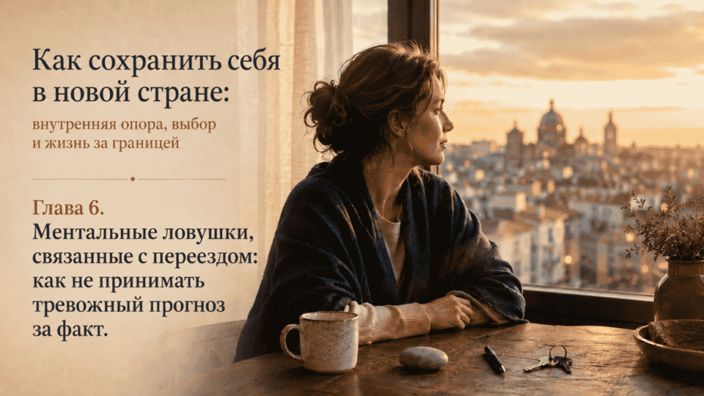 Переезд за границу и тревог Обложка для главы книги о переезде