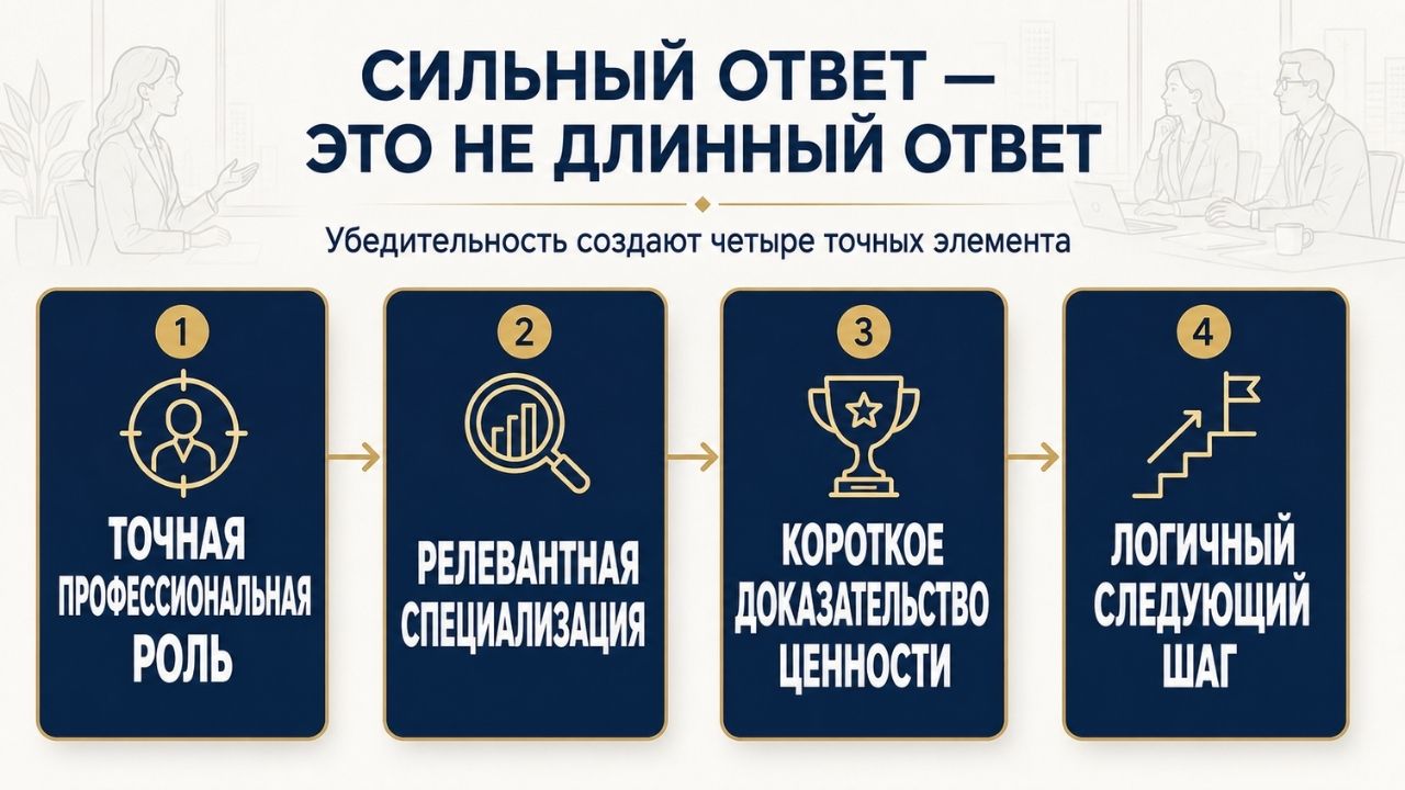 Успешное собеседование - четыре элемента сильного ответа